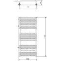 Полотенцесушитель электрический Luxrad Salto Max 063535 92х53 R, белый, терморегулятор selmo smart programm с пультом