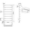 Полотенцесушитель электрический Secado Агата 3 50х100 (32/18) R