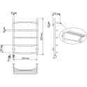 Полотенцесушитель электрический Secado Агата 3 50х80 (32/18) R