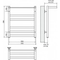Полотенцесушитель электрический Terminus Хендрикс П6 500*596 с полкой