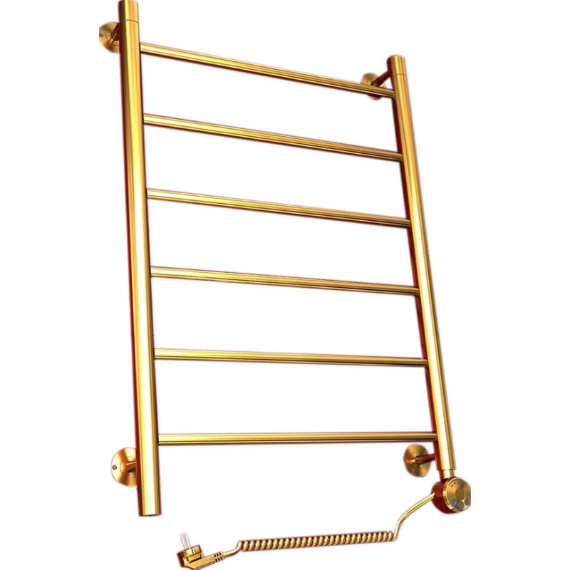 Полотенцесушитель электрический Двин J Electro 80/50 1"-1/2" золотой хром