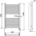 Полотенцесушитель электрический Ника Modern ЛМ-2 100/50 хром