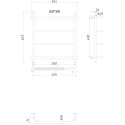 Полотенцесушитель электрический Тругор Пэк 6 60x50