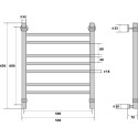 Полотенцесушитель водяной Energy Prestige 60x50