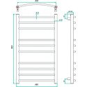 Полотенцесушитель водяной Grota Eco Calma 48х90