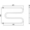 Полотенцесушитель водяной Стилье М-образный 50х65