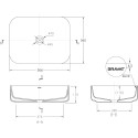 Раковина Bravat Source C22250W-ENG накладная