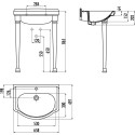 Раковина Creavit Klasik KL065 белая