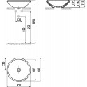 Раковина Creavit MN045 красная