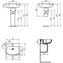 Раковина Ideal Standard Esedra T279901 55 см