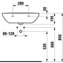 Раковина Laufen Pro 8.1095.3.000.104.1