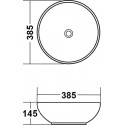 Раковина Melana 806-T4005-B1 синяя