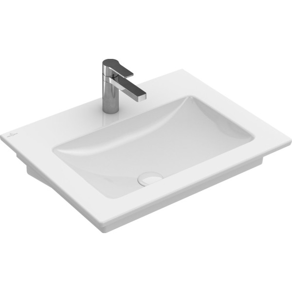 Раковина Villeroy & Boch Venticello 412466R1 65х50, alpin ceramicplus, без перелива