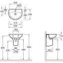 Рукомойник Jacob Delafon Patio E4152 45 см