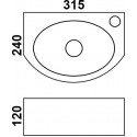 Рукомойник Melana 805-Е601