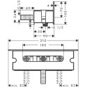 Шланговое подключение Hansgrohe Fixfit Porter 300 26456400 держатель для душа