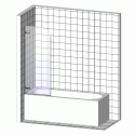 Шторка на ванну Ravak Rosa CVSK1 140/150 R Transparent, профиль белый