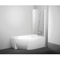 Шторка на ванну Ravak Rosa CVSK1 140/150 R Transparent, профиль белый
