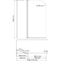 Шторка на ванну Wasserkraft Leine 35P02-110W