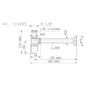 Сифон для раковины Nicolazzi 5568BCR