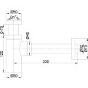 Сифон для раковины Omnires A186CR хром