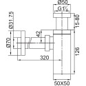 Сифон для раковины Veragio Sbortis VR.SBR-8116.CR