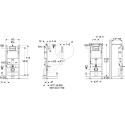 Система инсталляции для унитазов Geberit Duofix Delta Платтенбау 458.122.21.1 4 в 1 с кнопкой смыва, хром