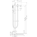 Смеситель Axor Citterio 39451000 напольный, хром