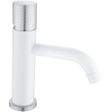 Смеситель Boheme Stick 121-WCR.2 для раковины, white touch chrome
