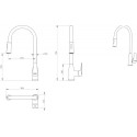 Смеситель Bravat Arden F7362395CP-ENG для кухонной мойки