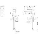 Смеситель Bravat Iceberg F176110C для раковины, хром