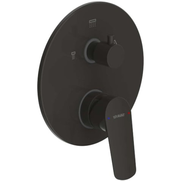 Смеситель Bravat Rhein PB8429564BW-3-ENG для ванны с душем