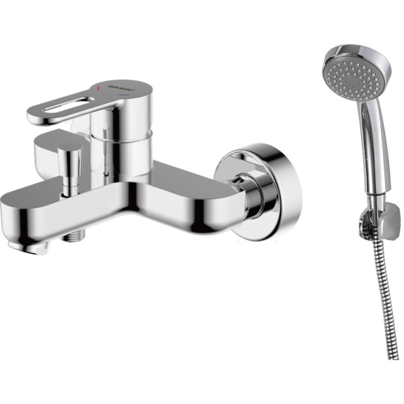Смеситель Bravat Stream-D F637163C-B для ванны с душем, с лейкой