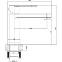Смеситель Cersanit Elio 63044 для раковины, хром