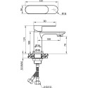 Смеситель Elghansa Platea 1650302 для раковины