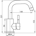Смеситель Elghansa Stainless steel 16A4031-Steel для раковины