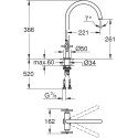 Смеситель Grohe Atrio New 30362000 для кухонной мойки