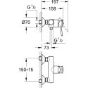 Смеситель Grohe BauClassic 32867000 для душа