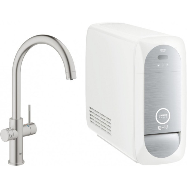 Смеситель Grohe Blue Home 31455DC0 с функцией фильтрации и газирования воды