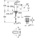 Смеситель Grohe Eurosmart 23923003 для раковины
