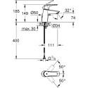 Смеситель Grohe Eurosmart 23966003 для раковины