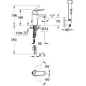 Смеситель Grohe Eurosmart Cosmopolitan 23125000 для раковины