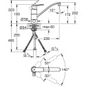 Смеситель Grohe Eurosmart Cosmopolitan 31161000 для кухонной мойки, хром