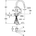Смеситель Grohe Eurosmart Cosmopolitan 31481001 для кухонной мойки