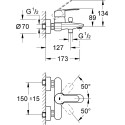 Смеситель Grohe Eurostyle Cosmopolitan 33591002 для ванны с душем