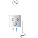 Смеситель Grohe Grohtherm SmartControl 29148000 для душа