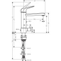 Смеситель Hansgrohe Focus M42 71813000 для кухонной мойки, хром