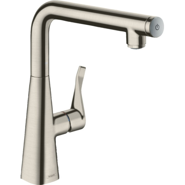 Смеситель Hansgrohe Metris Select M71 14847800 для кухонной мойки, сталь