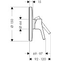 Смеситель Hansgrohe Talis S 72606000 для душа