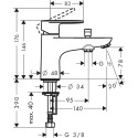 Смеситель Hansgrohe Vernis Blend 71444000 на борт ванны, хром